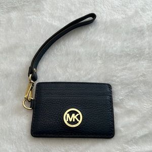 Michael Kors Navy Wristlet Card Wallet